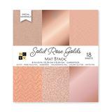 DCWV Scrapbooks - Solid Rose Golds Foil & Glitter Specialty Paper Pad