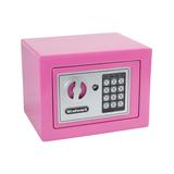 Stalwart Home Security Alarms Pink - Pink Electronic Deluxe Digital Steel Safe