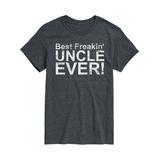 Instant Message Mens Men's Tee Shirts HEATHER - Heather Charcoal 'Best Freakin' Uncle Ever' Tee - Men