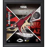 "Arizona Coyotes Framed 15"" x 17"" Team Impact Collage with a Piece of Game-Used Puck - Limited Edition 501"