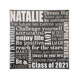Personal Creations Canvases - Black 'Dream Big' Personalized Graduation Wrapped Canvas