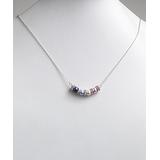 Limoges Jewelry Necklaces Silver - Crystal & Imitation Pearl 4-Ct. Birth Month Personalized Necklace