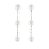 Effy® Women's Freshwater Pearl Drop Earrings in 14K White Gold