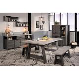 Gracie Oaks Larimore Bench Wood/Manufactured Wood in Brown, Size 17.7 H x 54.1 W x 12.6 D in | Wayfair 0EA0370C85794BD985E2CF10D12D1BBF