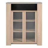Latitude Run® Ronny Standard China Cabinet Wood in Brown, Size 53.9 H x 43.3 W x 19.7 D in | Wayfair FBBD3CBCC6E741059C209D4E6EEAF85D