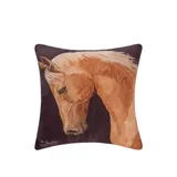 C&F Mult Chestnut Horse Indoor Outdoor Pillow