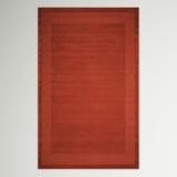 Brown/Orange Area Rug - Three Posts™ Galipeau Geometric Wool Spice Area Rug Wool in Brown/Orange, Size 30.0 W x 0.5 D in | Wayfair
