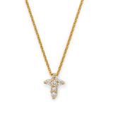 18k Yellow Gold Small Cross Necklace - Metallic - Roberto Coin Necklaces