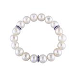 Sofia B Women's Bracelets White - Sapphire & Cultured Pearl Stretch Bracelet