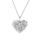 Chamonix Women's Necklaces - Crystal & Sterling Silver Heart Pendant Necklace
