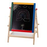 Omni Wooden Toys Art Easels - Double-Sided 2-in-1 Magnetic Art Easel