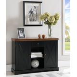 Pilaster Designs Console Tables Oak - Black & Walnut Buffet Cabinet Console Table
