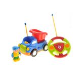 A to Z Toys Remote Control Toys - Blue Cartoon Remote-Control Construction Car