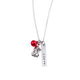 Pebbles Jones Kids Girls' Necklaces SILVER - Stainless Steel Santa Personalized Pendant Necklace