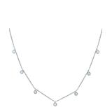 Peermont Women's Necklaces Silver - White Lab-Created Fire Opal & Silvertone Crown Station Necklace