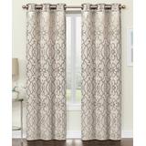 Regal Home Collections Blackout & Room Darkening Curtains Linen - Linen Geometric Atlee Reversible Blackout Curtain Panel - Set of Two