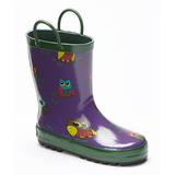 Foxfire Girls' Rain boots 74 - Purple Owls Rain Boot - Girls