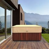 Arlmont & Co. Ivan Outdoor Hot Tub Cover, Polyester in Brown, Size 14.0 H x 86.0 W x 86.0 D in | Wayfair 3CF8FB32C97B4B819EE3F7E5D34AF44F