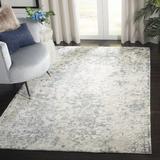 Rosdorf Park Brianne Oriental Hand Knotted Gray Area Rug Viscose/Cotton in Brown/Gray, Size 108.0 W x 0.25 D in | Wayfair