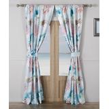 Greenland Home Fashions Decorative Curtains Multi - Coral & Blue Seashell Curtain Panel Set of Two