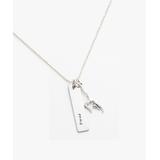 Five Little Birds Girls' Necklaces Silver - Silvertone Personalized Gymnast Charm Necklace
