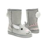 MUK LUKS Girls' Casual boots Grey_020 - Gray Trixie Bunny Boot - Girls