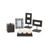 Signature Design by Ashley Furniture Furnishing Accessories Black - Black Finish Deidra Frame & Candleholder Set