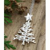 Martha Jackson Women's Necklaces silver - Sterling Silver Christmas Tree Pendant Necklace