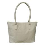 Amerileather Women's Totebags Off - Off-White Leather Tote