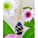 Kwanli Women's Necklaces 14Kt - London Blue Quartz & 14k Gold-Plated Wrapped Pendant Necklace