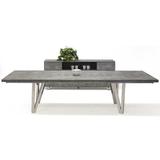 Orren Ellis Ashworth Extendable Dining Table Wood/Metal in Brown/Gray, Size 30.0 H in | Wayfair ACD17B8580E64CA1BBBF7F1636AF554D