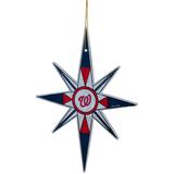 Washington Nationals Stained Glass Snowflake Ornament