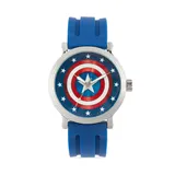Marvel Comics Captain America Men's Watch, Size: Large, Blue