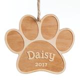 Custom Personalization Solutions Personalized Special Dog Wood Ornament, Standard, Brown