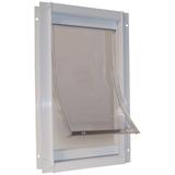 Perfect Pet Deluxe Aluminum Pet Door in White, 12.8125IN x 2.125IN x 18.75IN, X-Large