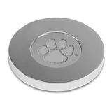 Silver Clemson Tigers Paperweight