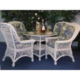 Bay Isle Home™ Rosado Slat Back Arm Chair Upholstered/Wicker/Rattan/Fabric in White/Yellow, Size 41.0 H x 30.0 W x 30.0 D in | Wayfair
