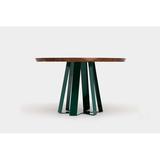 ARTLESS ARS Dining Table Wood/Metal in White, Size 30.0 H x 36.0 W x 36.0 D in | Wayfair A-ARS-XL-GR-36-O