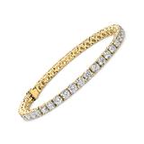 Golden Moon Women's Bracelets Gold - Crystal & 18k Gold-Plated Tennis Bracelet