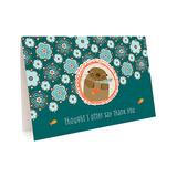 Night Owl Paper Goods Greeting Cards - Otter Float Folded Thank You Card - Set of Six