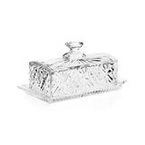 Godinger Butter Dishes - Clear Crystal Dublin Covered Butter Dish