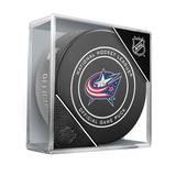 Columbus Blue Jackets Unsigned InGlasCo Official Game Puck