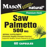 "Mason Natural, Saw Palmetto 500 mg, 60 Capsules"
