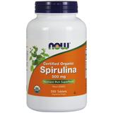 "Organic Spirulina 500 mg Tabs, Value Size , 500 Tablets, NOW Foods"