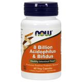 "NOW Foods, Acidophilus and Bifidus 8 Billion, 60 Capsules"