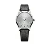 Victorinox Swiss Army, Inc Grey Stainless Steel Leather Strap Watch