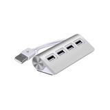 BXD Docking Stations Silver - Silver Four-Port USB Hub