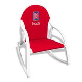 "Red LA Clippers Children's Personalized Rocking Chair"