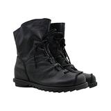 Rumour Has It Women's Casual boots Black - Black Leather Combat Boot - Women