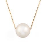 Splendid Pearls Women's Necklaces White - Cultured Pearl & 14k Gold Pendant Necklace